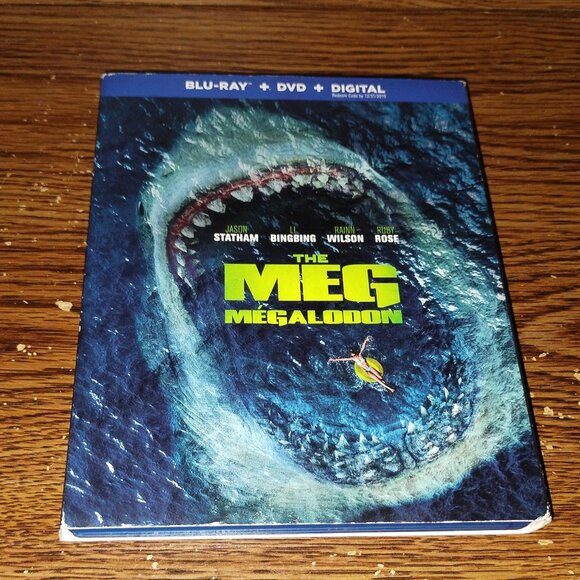 The Meg (Blu-ray/DVD, 2018, 2-Disc Set, Canadian) w/ slip-cover - Picture 1 of 5